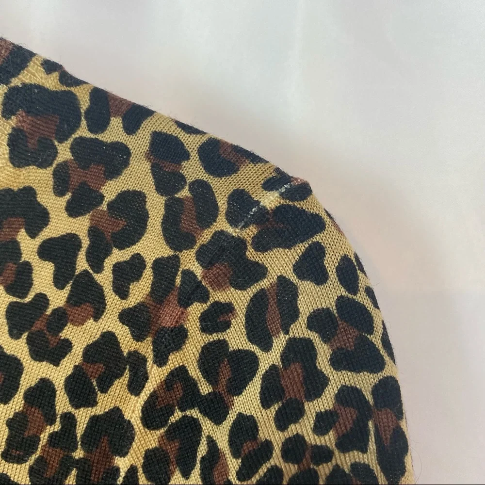 J. Crew Leopard Print Tippi Sweater, size Small